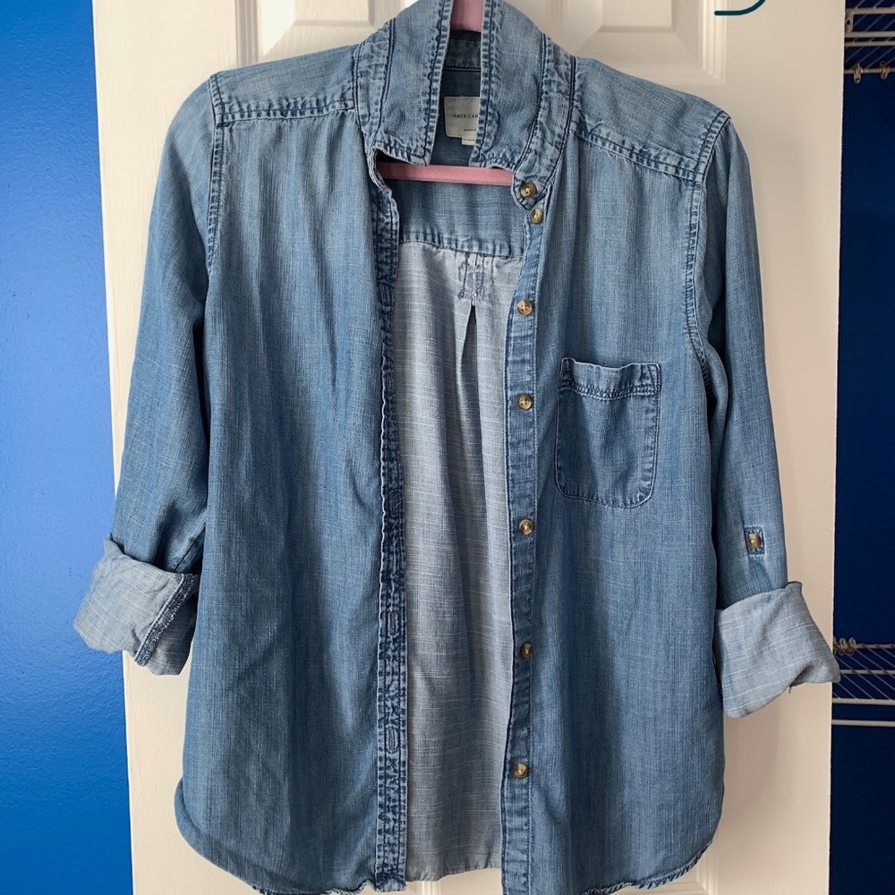 American Eagle Super Soft Denim Shirt